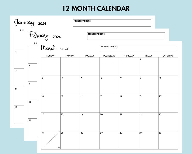 Monthly Calendar Planner 2024 12 - Il 794xN.5217874641 Levw 