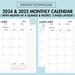 2024 2025 Monthly Calendar Printable With Notes 2024 2025 Monthly ...