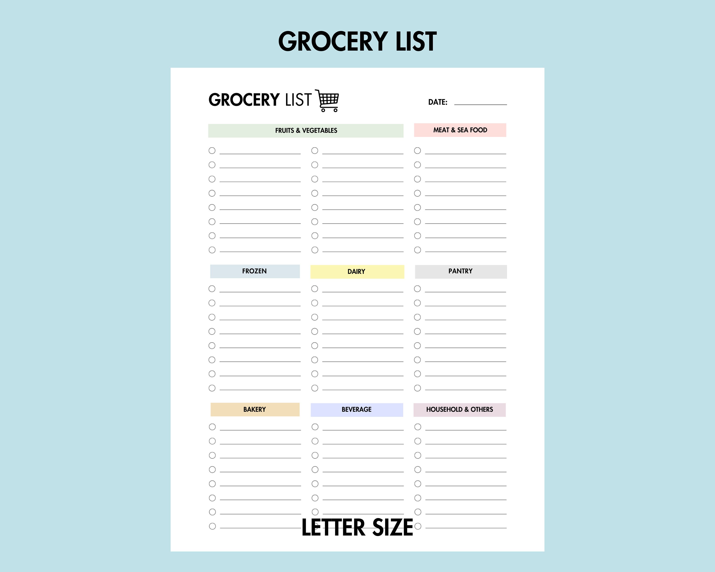 Weekly Meal Planner Printable Food Journal PDF Meal Planning and ...