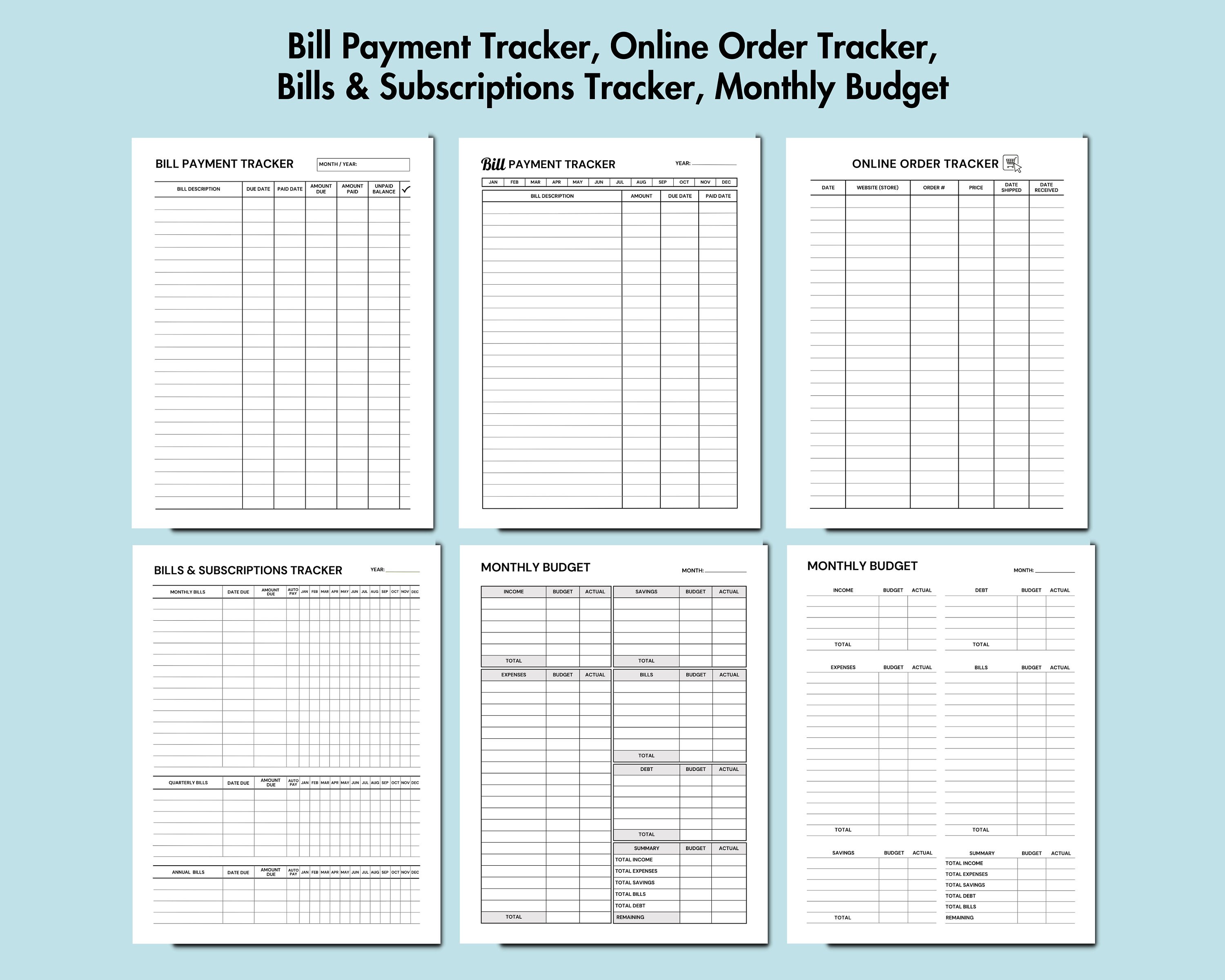 ADHD Planner Printable, ADHD Planner Adult, ADHD Productivity Planner ...