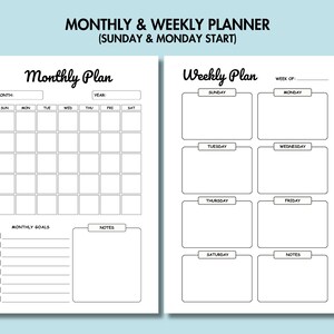 Life Planner Bundle Printable Productivity Planner PDF Daily Weekly ...