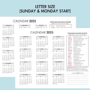 2025 Yearly Calendar With Holiday 2025 Yearly Overview, 2025 Year at a ...
