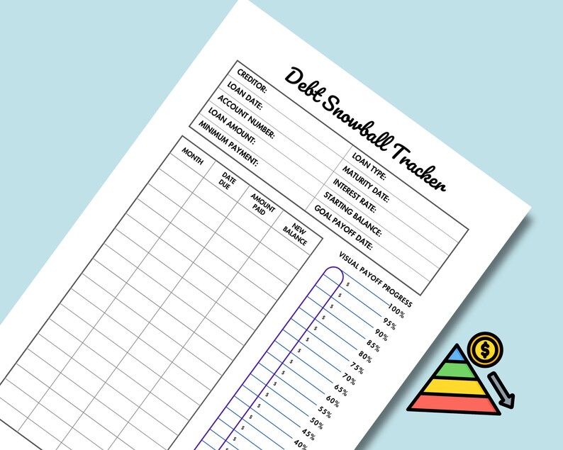 Finance Planner Printable Personal Finance Organizer Insert Monthly