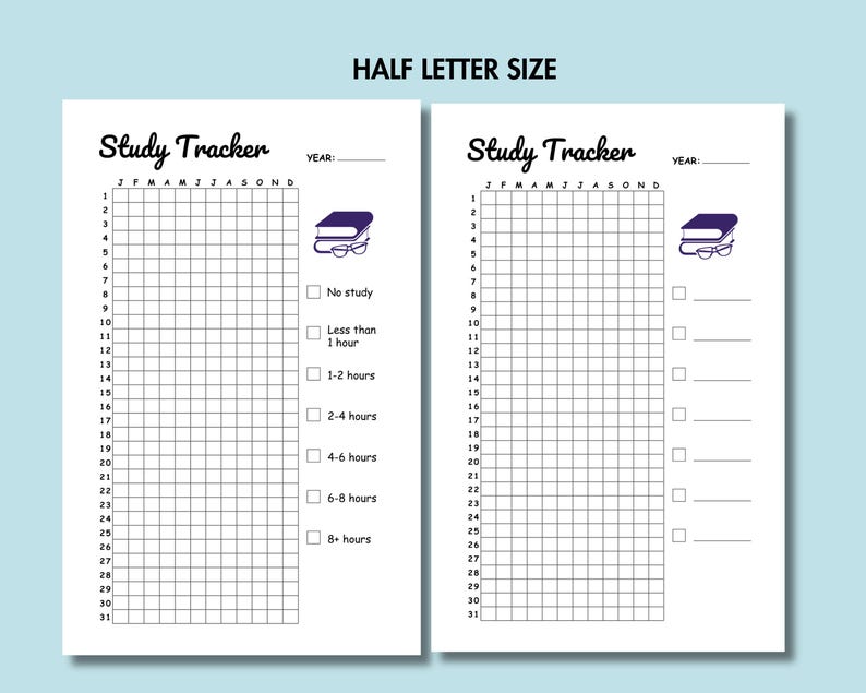 Study Tracker for Time Management Printable Daily Study Tracker for ...