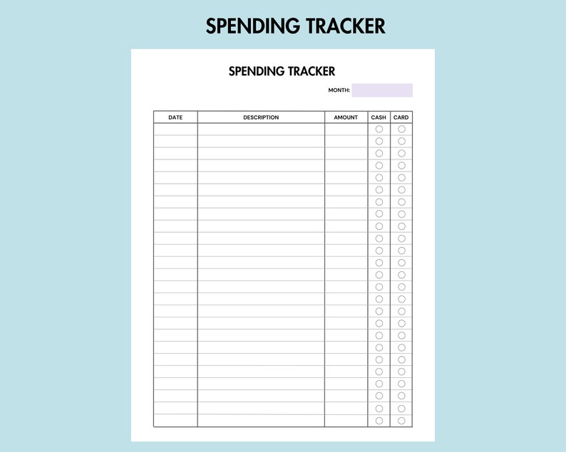 Check Tracker 2 Money Tracker Printable Check Register PDF Deposit and Withdrawal ...