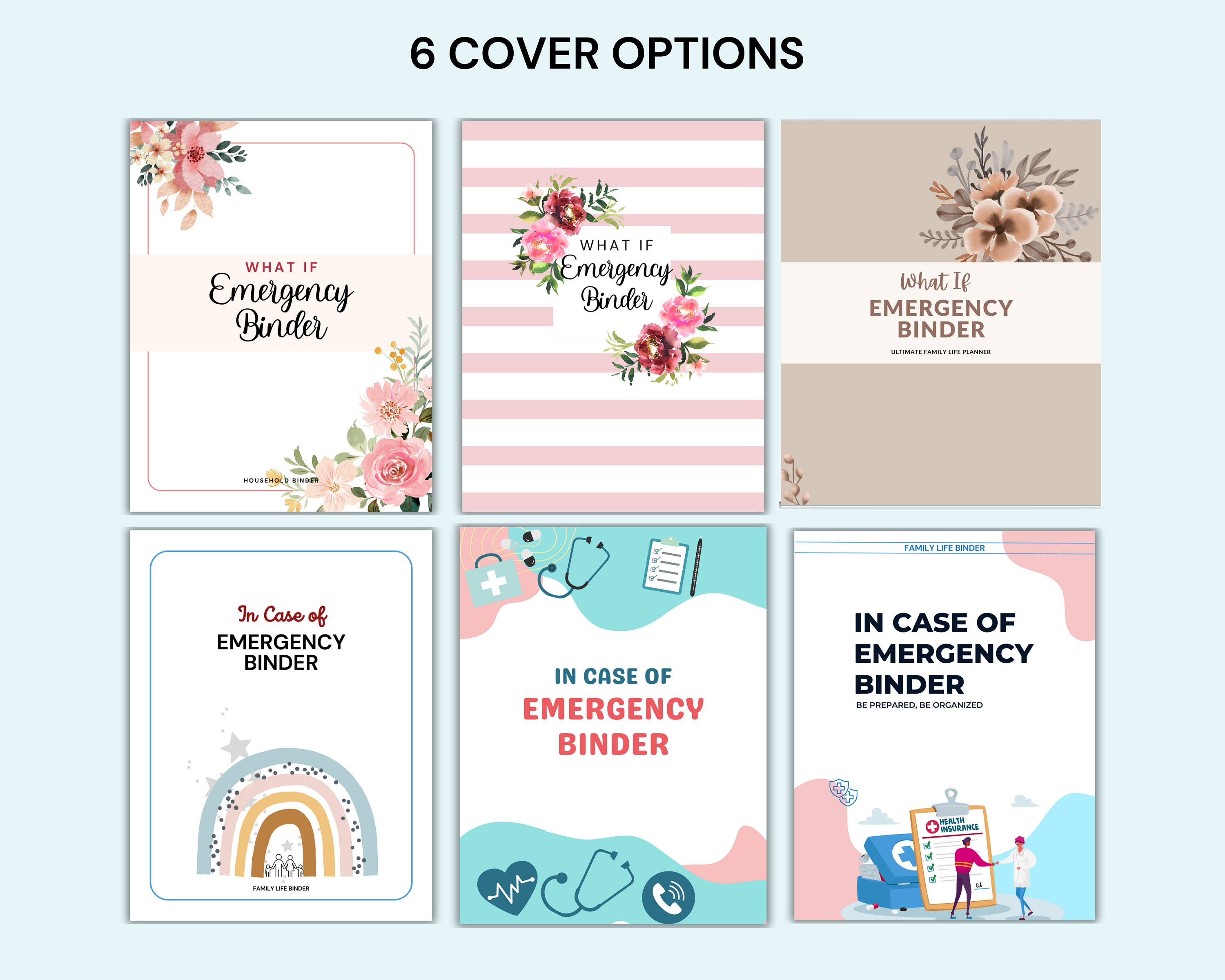 Emergency Binder Printable End of Life Planner What If Binder Household ...