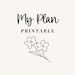 MyPlanPrintable