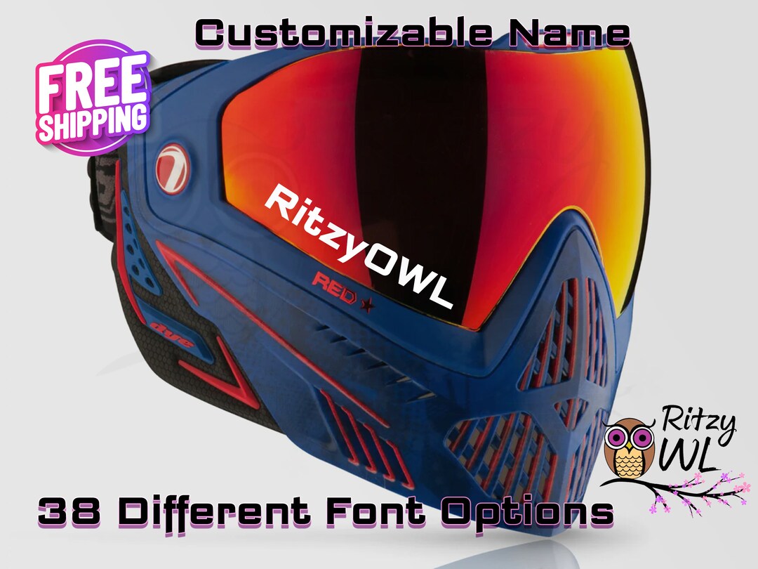 Airsoft Mask Decal Customizable Dye I4/i5 Goggles Helmet Paintball Etsy