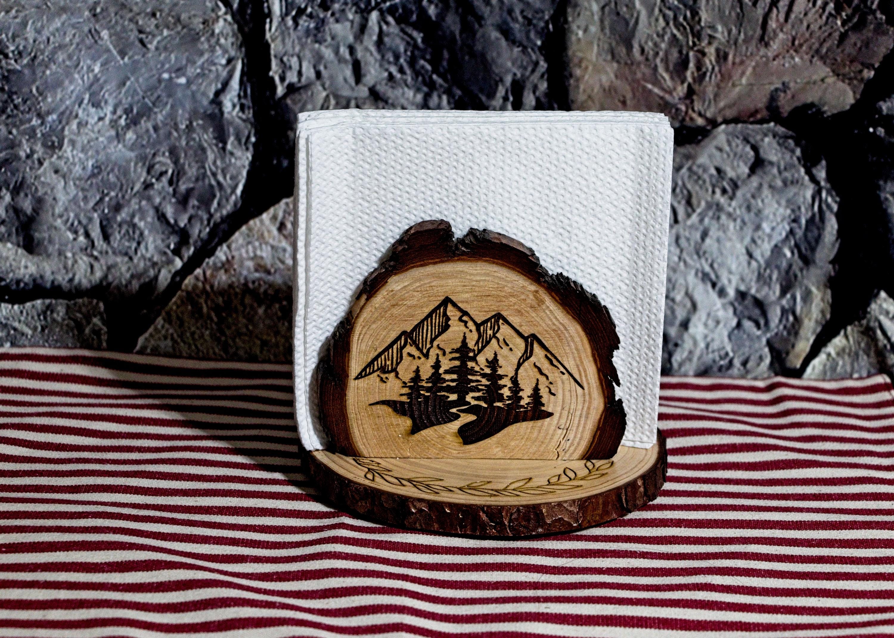 Rustic Napkin Holder - Etsy