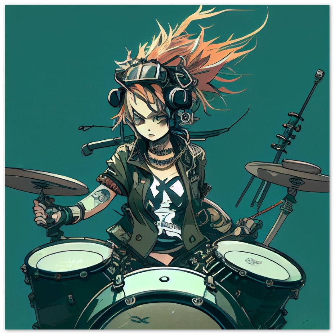 Anime Drums GIF - Anime Drums Playing - Discover & Share GIFs