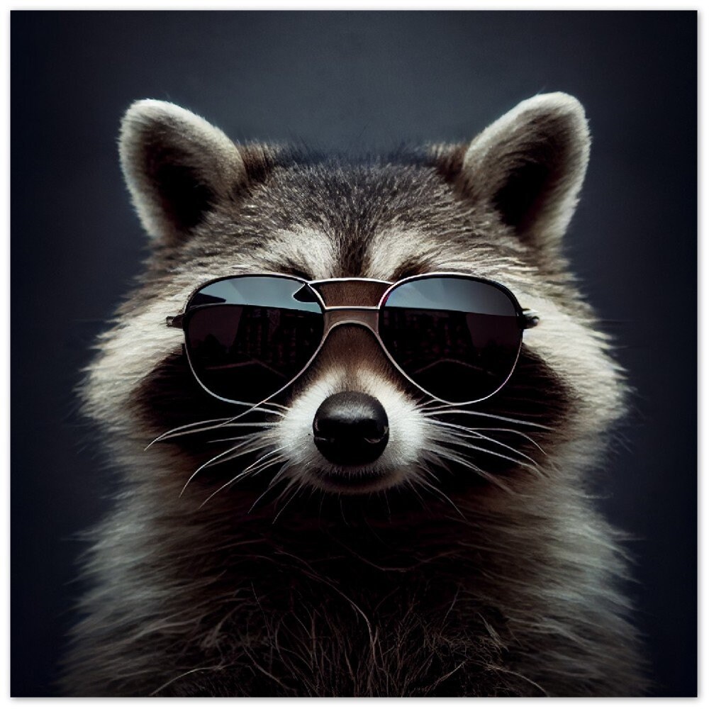 Racoon with sunglasses