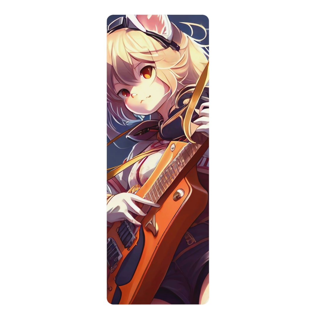 24x68 Designer Yoga Mat Anime Cat Girl Anime Yoga Mat Etsy