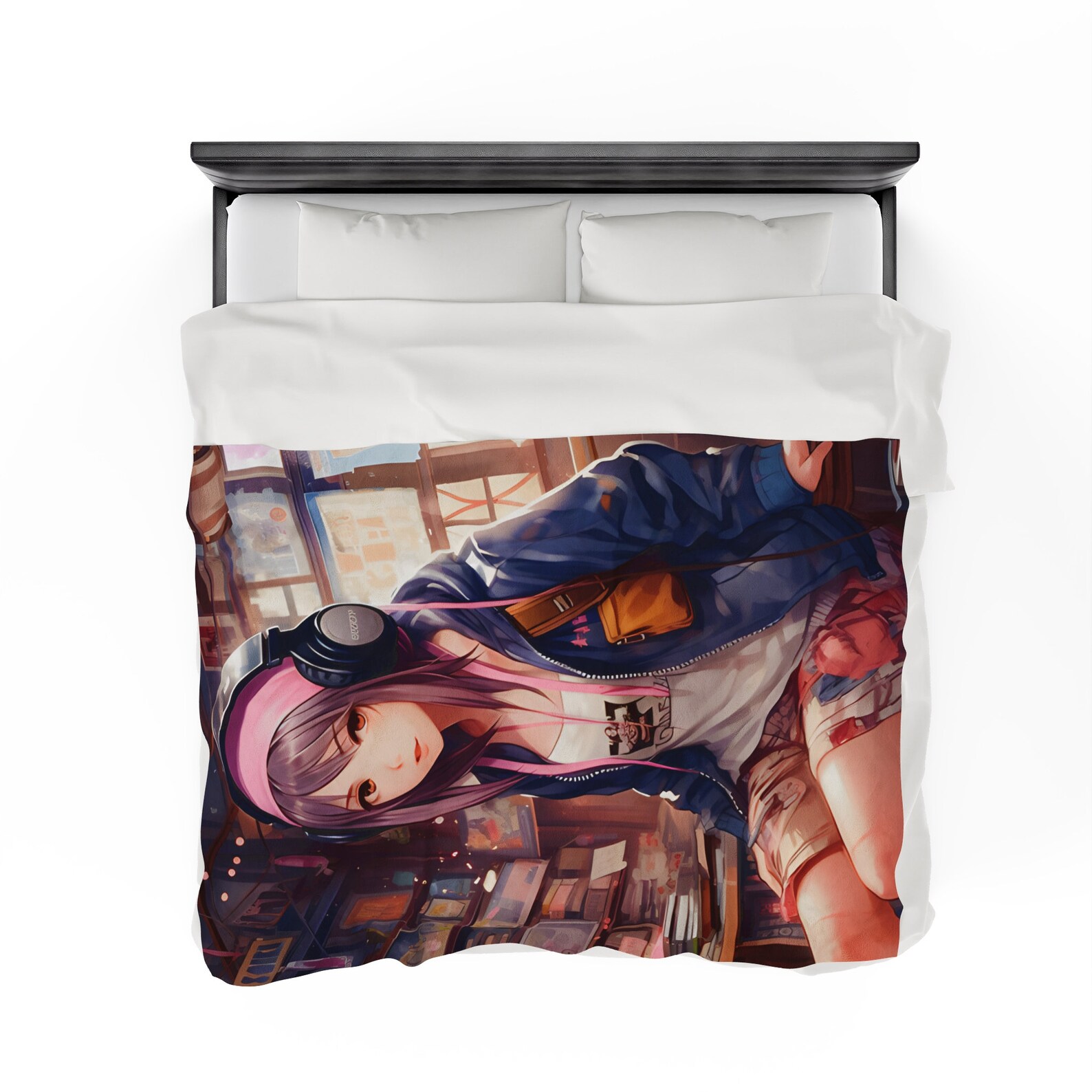 Anime Girl Blanket Anime Blanket Etsy