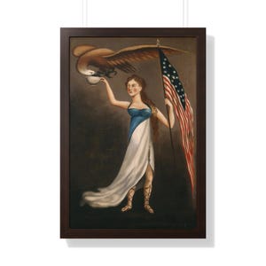 Custom Framed Reproduction Print | 18th Century Liberty Painting | American Revolution Symbolism | Patriotic Historical Artwork