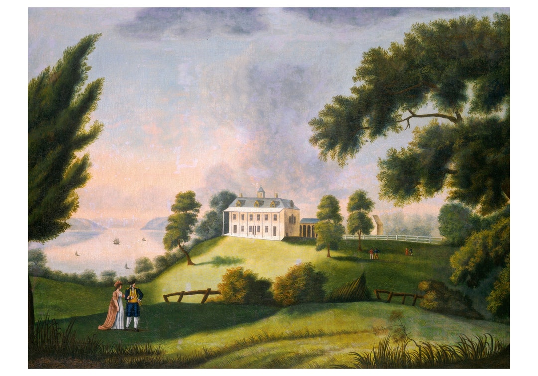 Mount Vernon Art, George Washington Print, Unique Vintage Decor - Etsy