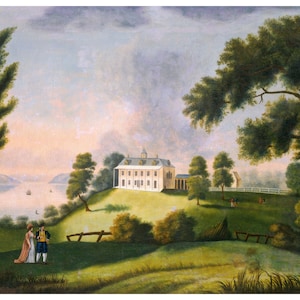 Mount Vernon Art, George Washington Print, Unique Vintage Decor