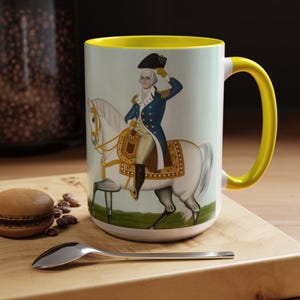 George Washington Coffee Mug | Patriotic Coffee Cup | Historical American Revolution Mug | Gift for History Lovers & Coffee Enthusiasts