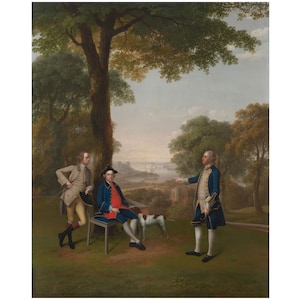 Antique Painting of Gentleman, 1700s British Portrait, Vintage Print Download