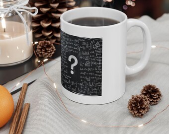 Inspirational Quote Ceramic Mug, Richard Feynman, Chalkboard Design, Science Gift, Physics Lover