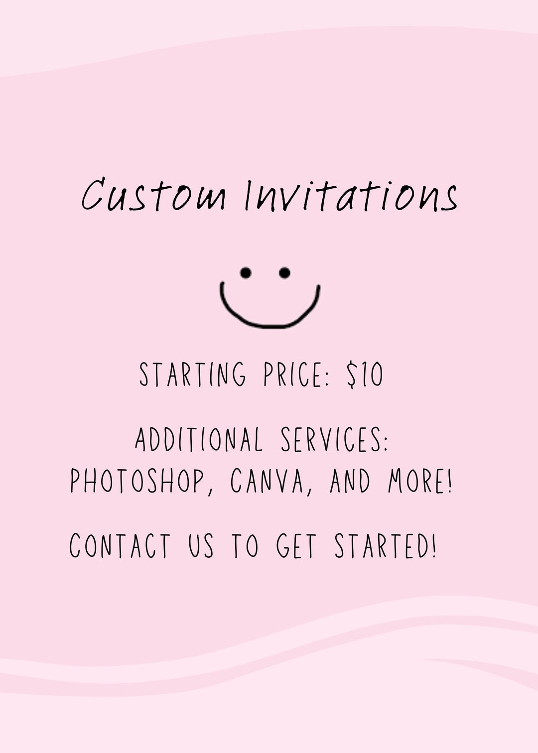 Custom Invitations Etsy