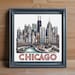 Chicago Cross Stitch Pattern PDF, City Skyline Embroidery Design, Urban ...