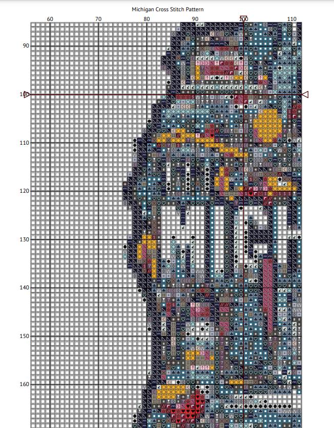 Michigan State Outline Cross Stitch Pattern, Home Decor (PDF Download ...