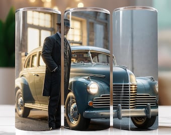 Villain Tumbler Wrap, Dark Car Design, 20oz PNG (Digital Download)