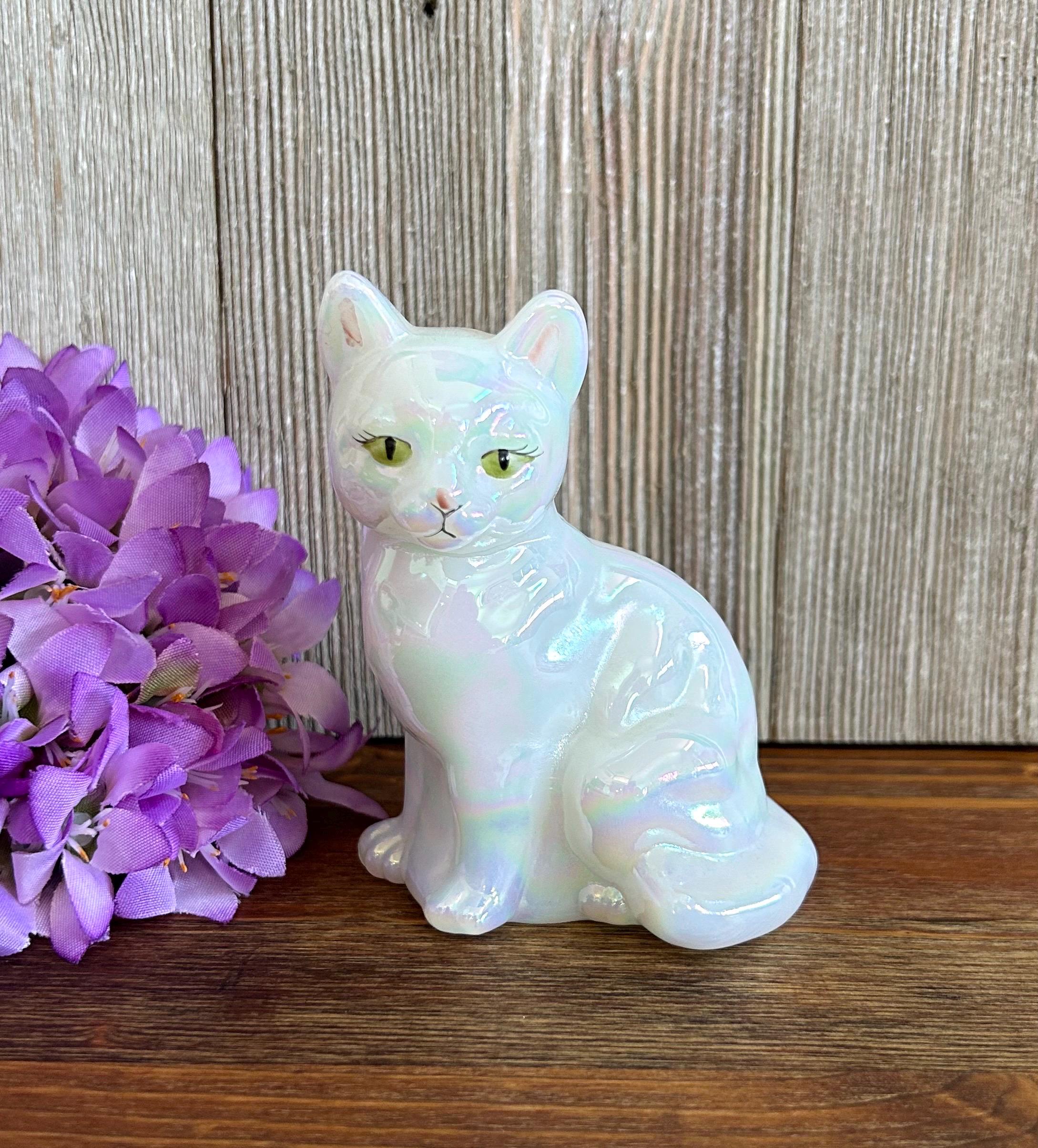 Fenton Birthstone Cat - Etsy