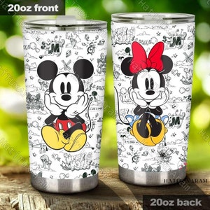 Minnie Mickey Mouse Tumbler, Minnie Mouse Gifts, Mickey Mouse Tumbler, Mickey Drinkware Tumbler, Stainless Steel Tumbler