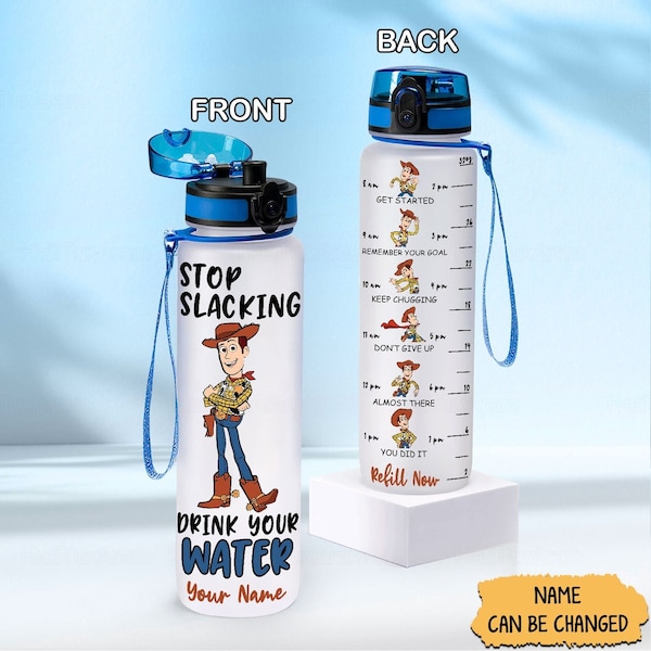 Woody Water Tracker Bottle, Woody Toy Story Bottle, Disney Woody Bottle, Drink Bottle, Water Bottle Name, Disney Bottle, Toy Story Bottle