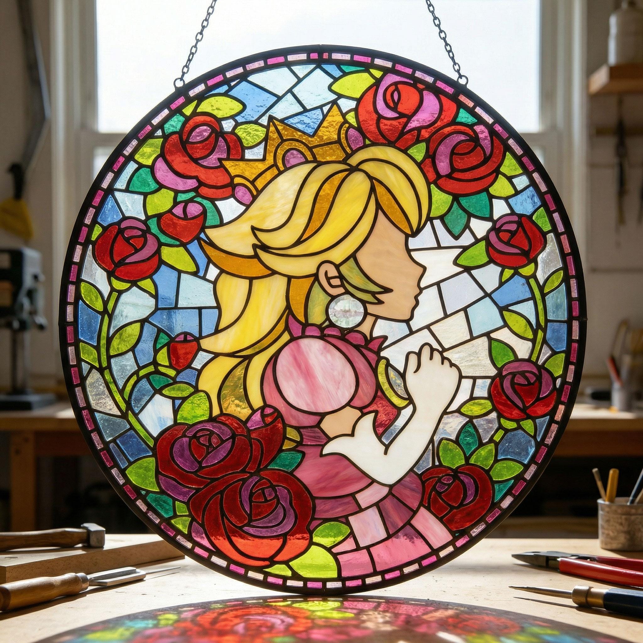 Mario stained glass - Etsy 日本