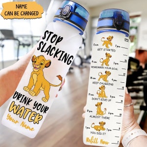 Simba Water Bottle, Simba Lion King Bottle, Custom Disney Simba Bottle, Lion King Hakuna Matata Bottle, Funny Water Bottle