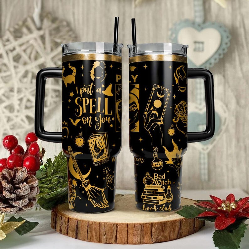 Disney Villains Engraved Tumbler 40oz, Disney Maleficent Ursula Tumbler, Walt Disney World Tumbler, Stainless Steel, Princess Tumbler