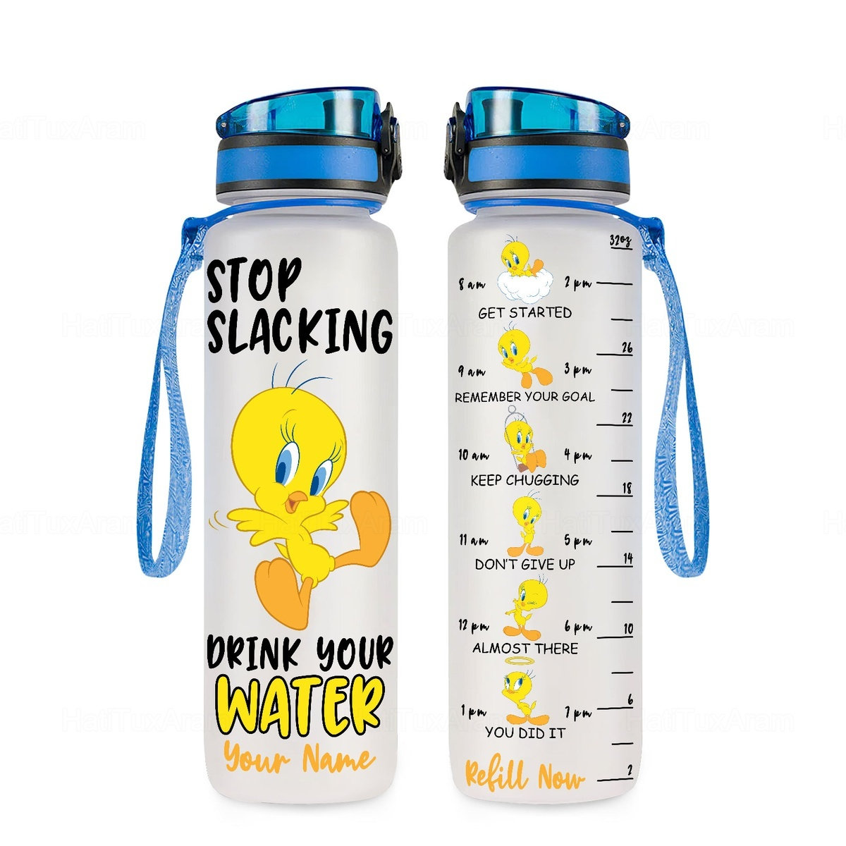 Tweety Bird Water Track Bottle Custom Tweety Bird Bottle Etsy
