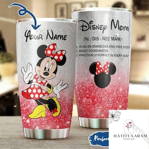 Minnie Mouse Tumbler, Disneyland Tumbler, Minnie Mouse 20 oz Tumbler, Personalized Minnie Tumbler, Disney Trip Gift