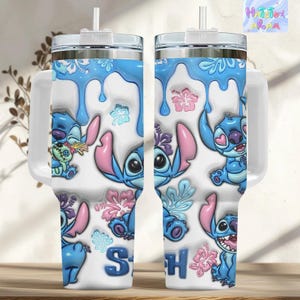 Stitch Tumbler 40oz, Disney Stitch Tumbler, Lilo and Stitch-cadeau, cadeau voor Stitch Lover, geïsoleerde drinkgerei, Stitch Merch