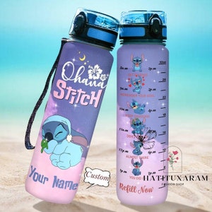 Stitch Water Bottle, Stitch 32Oz Water Bottle, Personalized Bottle, Disney Stitch Bottle, Girls Water Bottle, Stitch Fitness Bottle