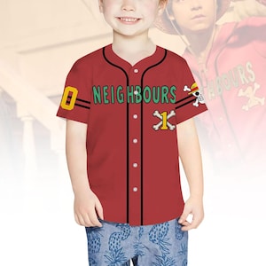 Pirate Straw Hat Baseball Jersey, Anime Captain Custom Name Jersey, Custom Number Boy Kids Shirt, Anime Cosplay Button Tee, Kids Gift