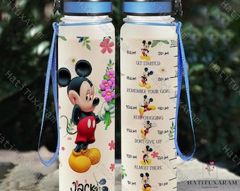 Mickey Mouse Water Bottle, Cute Mickey Bottle, Disney 32Oz Water Bottle, Mickey Sports Bottle, Mickey Drink Bottles