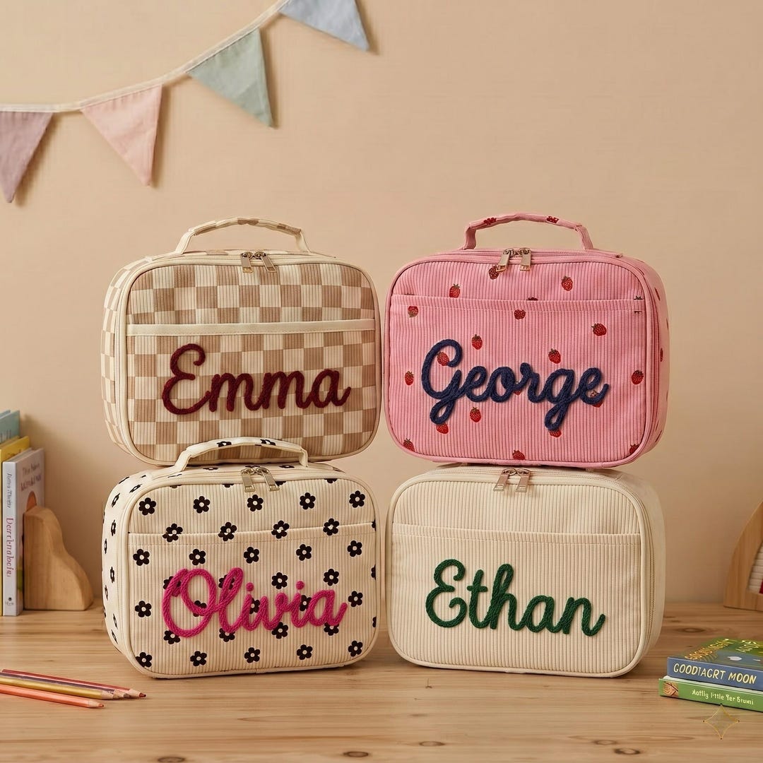 Personalized Kids Lunch Bag With Name, Insulated Birthday Gift for ...