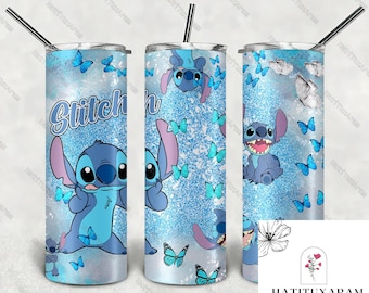 Vaso Stitch, Vaso Delgado Stitch, Vaso Stitch Disney, Vaso Delgado Stitch de 20 oz, Vaso de Café Stitch, Regalos Stitch