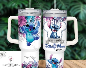 Vaso de Halloween Stitch de 113 ml, vaso de acero inoxidable de 113 ml con nombre personalizado, vaso de Stitch para mujer