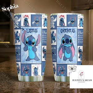 Halloween Stitch Tumbler, Personalized Stitch Tumbler, Stitch Coffee Tumbler, Custom Tumbler, Stitch 20oz Tumbler, Stainless Steel