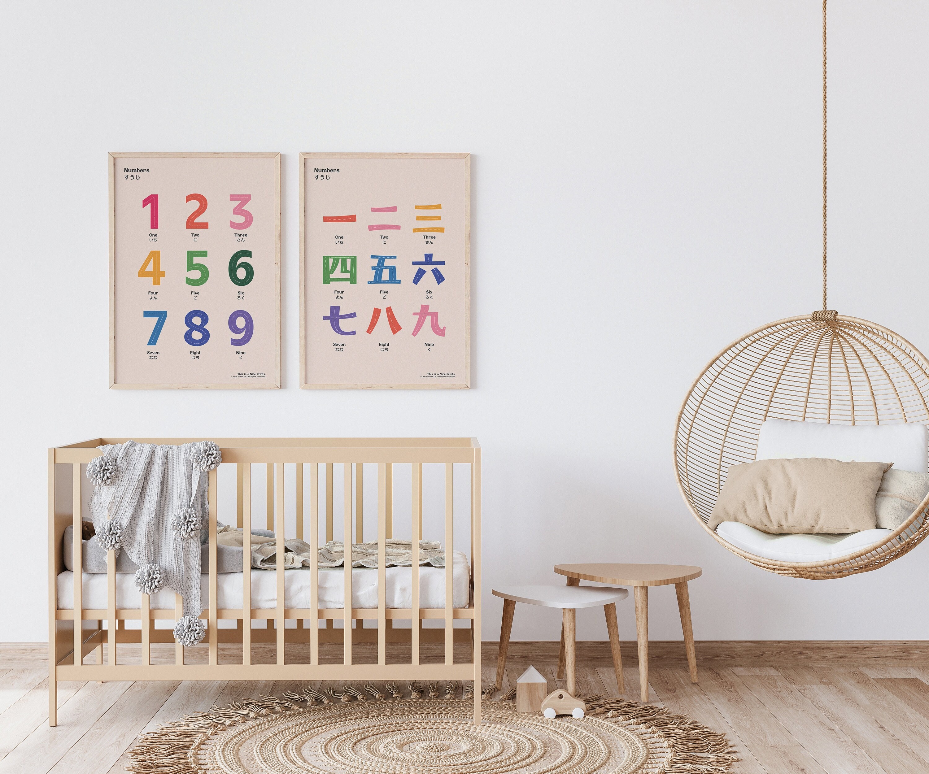 Set of 2 Printable File, Bilingual Japanese English Immersion, Kid ...