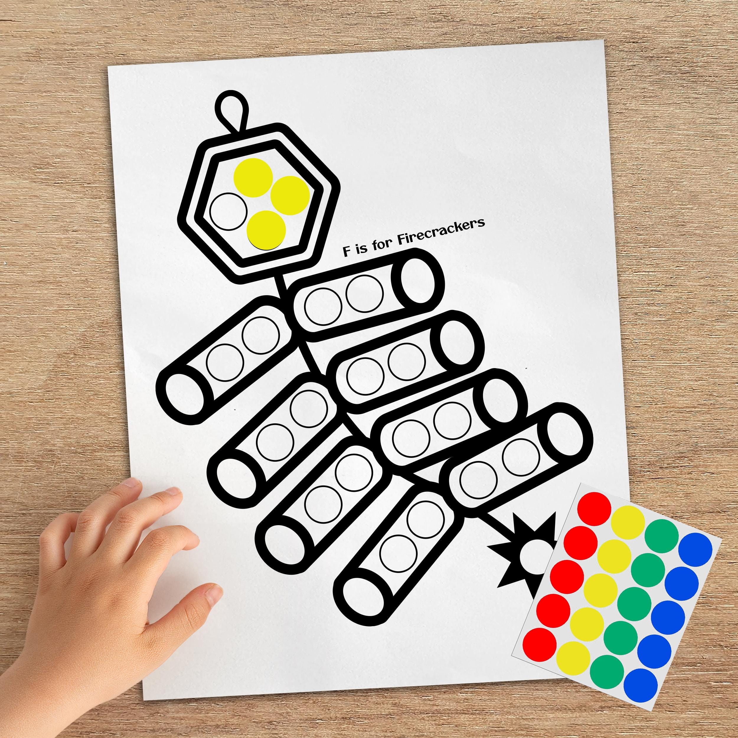 Chinese Lunar New Year Dot Sticker Activity, Toddler Art (digital ...