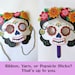 Sugar Skull Mask Printable | 3D Day of the Dead Craft | Día De Los ...