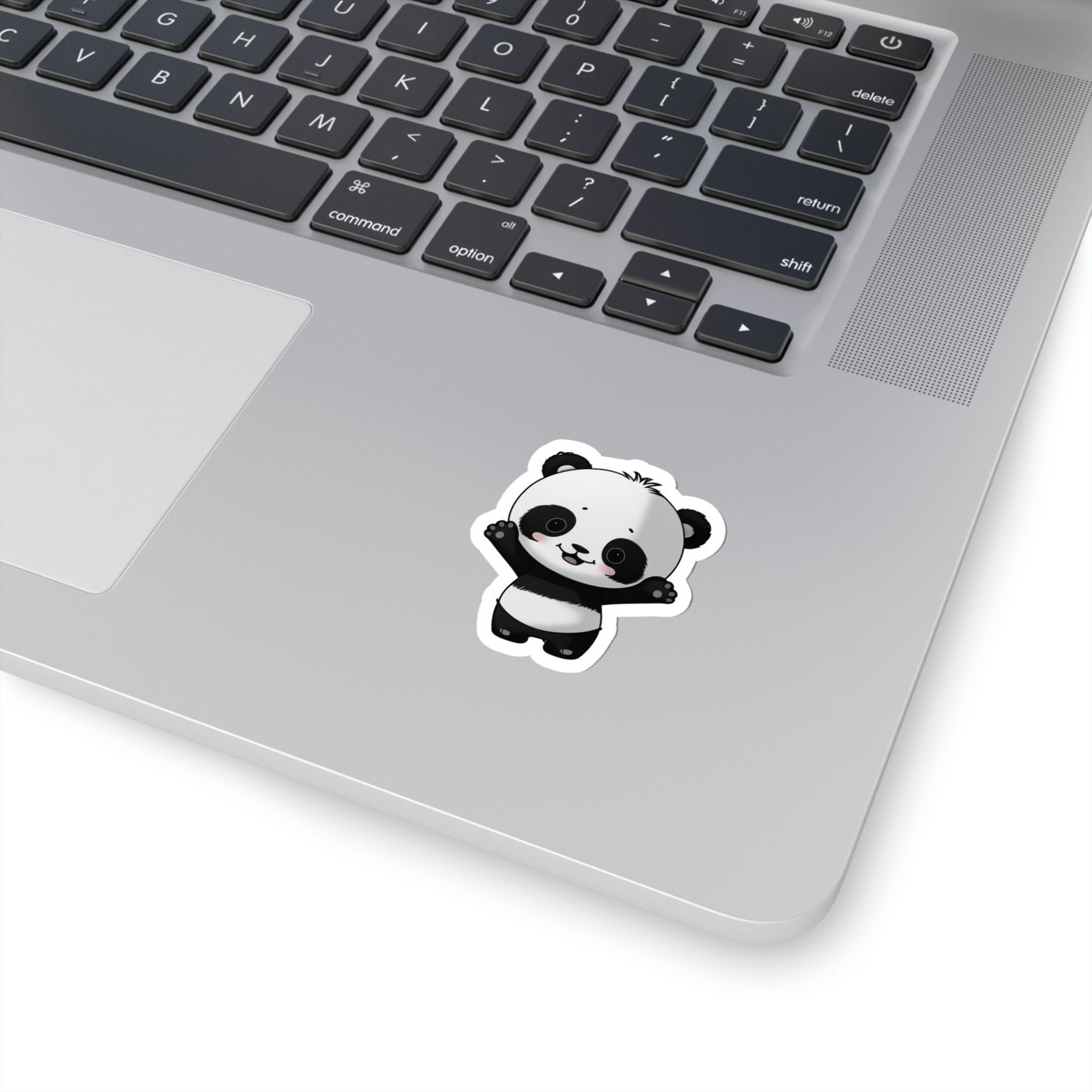 Panda Mini Sticker Panda, Panda Sticker, Panda Vinyl, Happy Panda, Cute Panda Decal, Water ...