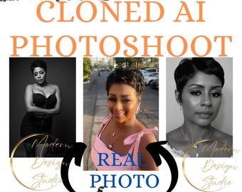 AI-Generated Photoshoot | Custom Digital Portraits (15 Photos)