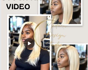 AI-Generated Hair Stock Video: Beauty Marketing Reel (Digital Download)