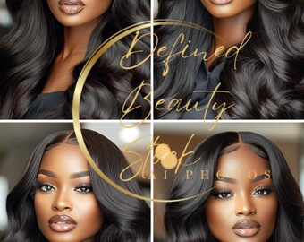 AI-Generated Hair Model Stock Photos: Beauty & Branding (10 Photos)